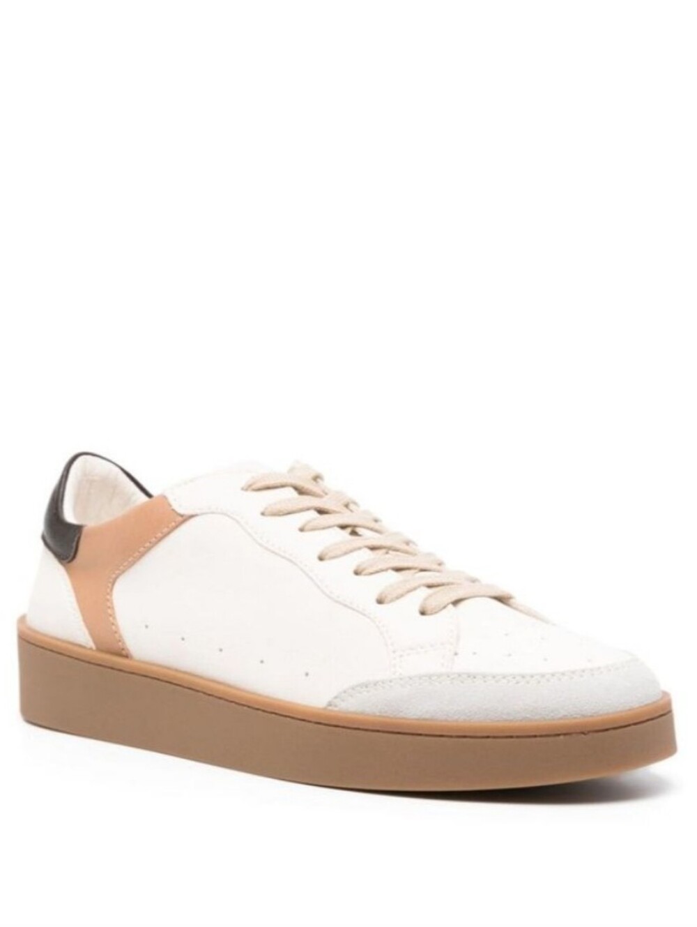 NEW Canali Perforated Detail Leather Sneakers Shoes